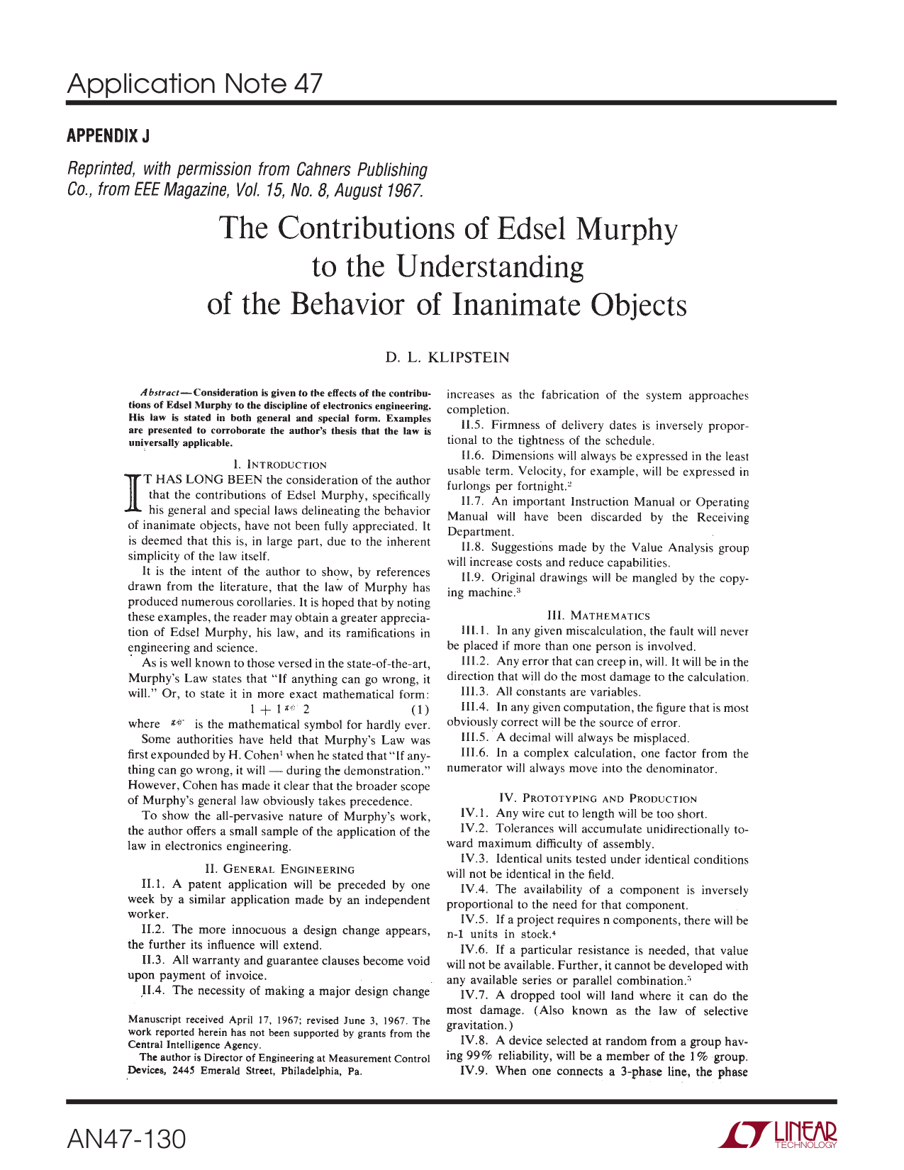 Edsel Murphy-LT Application Note AN47-130